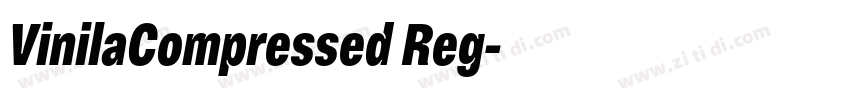 VinilaCompressed Reg字体转换